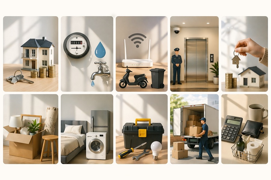 Những Chi Phí Thường Gặp Khi Thuê Chỗ Ở (Không Chỉ Tiền Thuê)